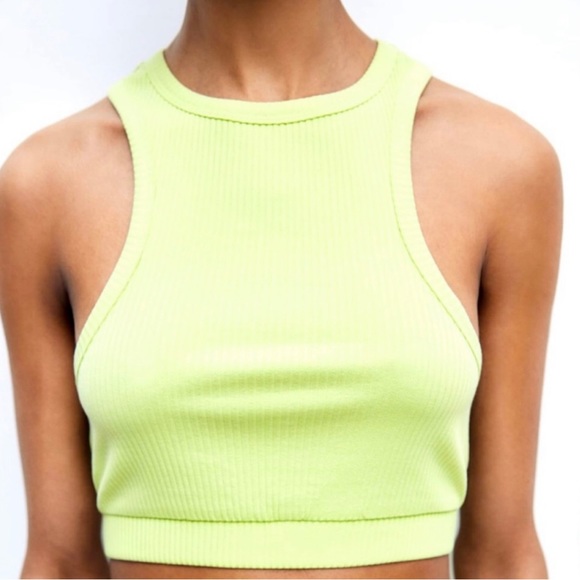 Zara Ribbed Halter Top - Picture 2 of 7